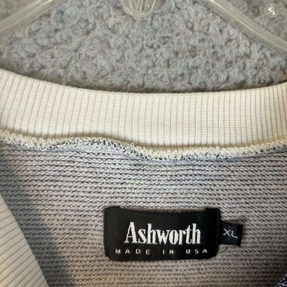 Vintage ASHWORTH 3 Button Pullover Sweater Size XL Made In USA - Picture 3 of 5